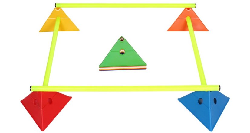 Tri Corners víceúčelové mety -  více barevných variant - Barva: Žlutá