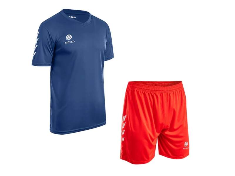 Hráčský set NIDELO Player Set Nantes tmavě modrá / červená - Velikost oblečení: 2XL
