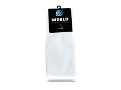 Fotbalové štulpny NIDELO football socks Optimal bílá