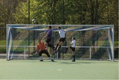 Fotbalová branková síť PP 3 mm, 2 barevná, hloubka 2,0 x 2,0 m, rozměr branky 7,32 × 2,44 m