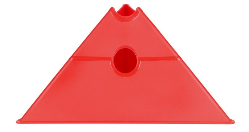 Tri Corners víceúčelové mety -  více barevných variant - Barva: Červená