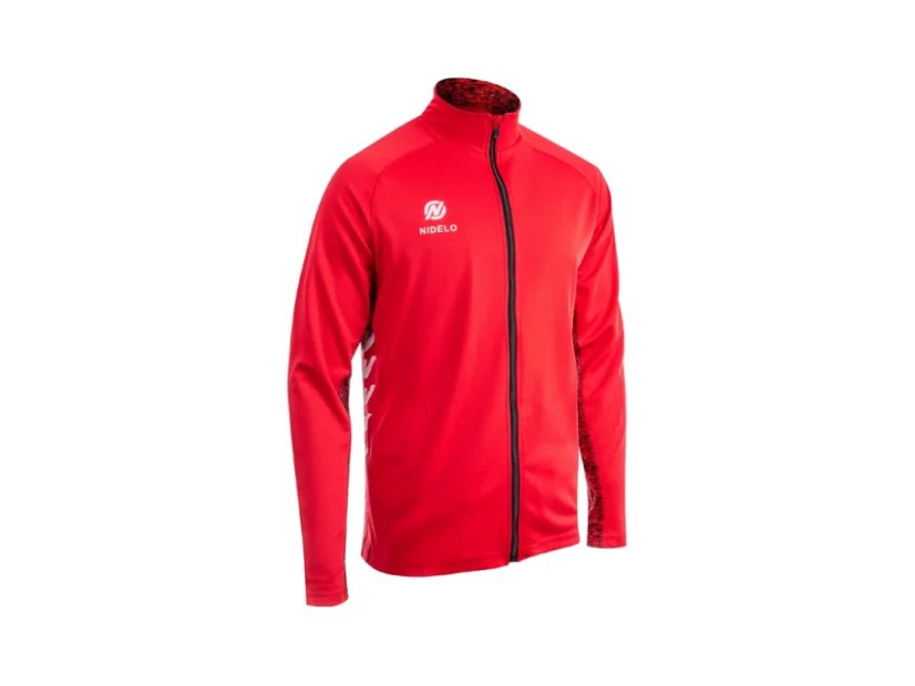 Tréninková mikina NIDELO Training zip jacket 3.0 Nantes červená - Velikost oblečení: 14y