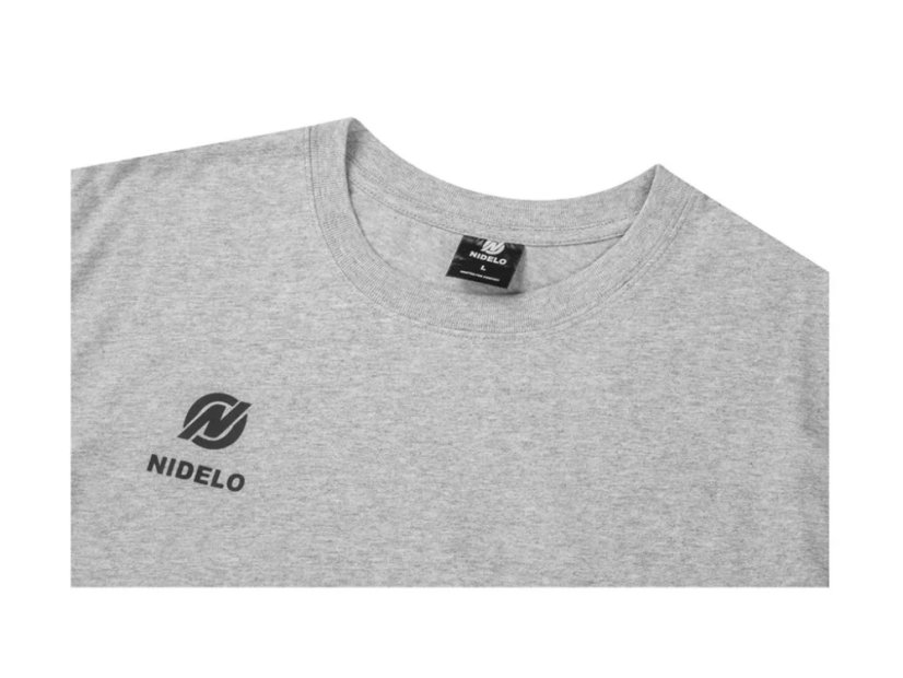 Sportovní tričko NIDELO T-shirt Core line šedá - Velikost oblečení: L