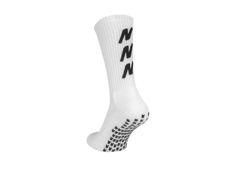 Fotbalové ponožky NIDELO sock Dynamic Grip bílá - Velikost ponožek: 28-32
