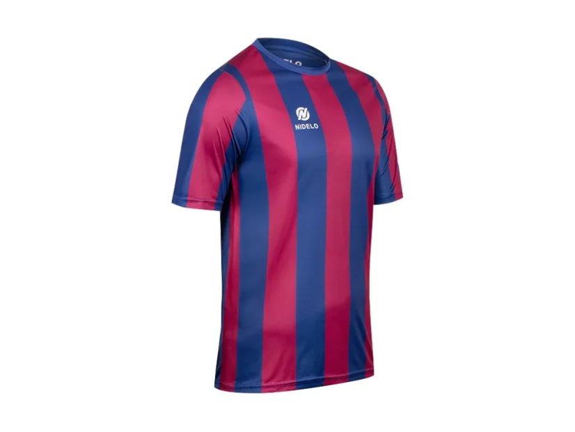 Hráčský set NIDELO Player Set striped Elliant červená / tmavě modrá - Velikost oblečení: S