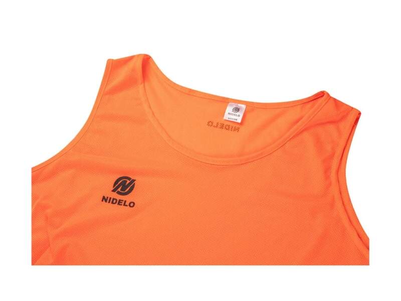 Rozlišovací triko NIDELO Bib Optimal oranžová - Velikost oblečení: KIDS