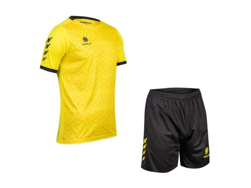 Hráčský set NIDELO Player Set Redon žlutá / černá - Velikost oblečení: 6y