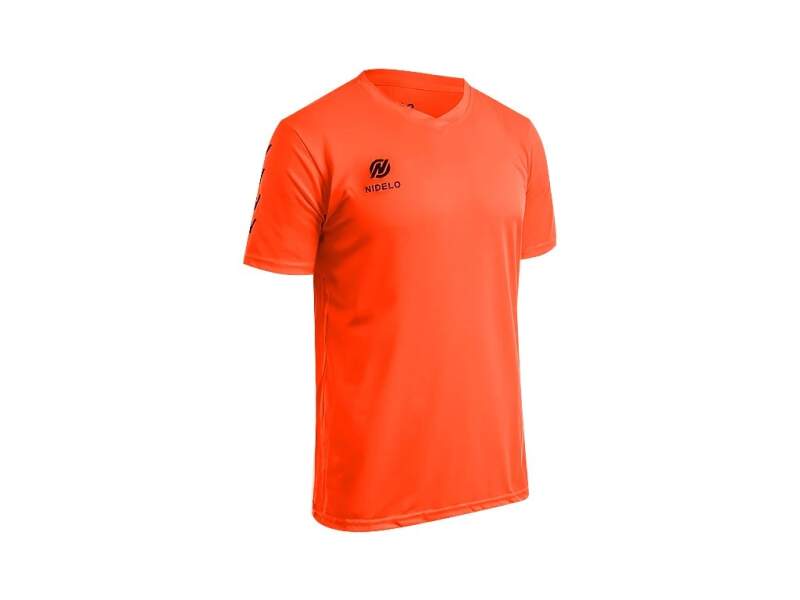 Hráčský dres NIDELO Player shirt S/S Nantes oranžová - Velikost oblečení: L