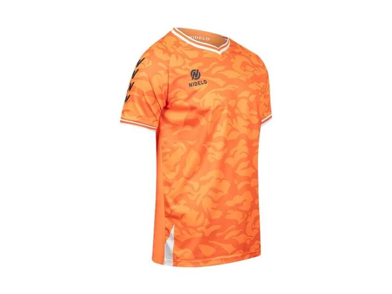 Hráčský set NIDELO Player Set Orleans oranžová / černá - Velikost oblečení: L