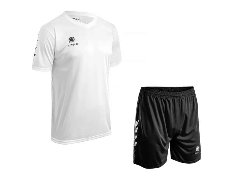 Hráčský set NIDELO Player Set Nantes bílá / černá - Velikost oblečení: XL Hráčský set NIDELO Player Set Nantes bílá / černá - Velikost oblečení: XL
