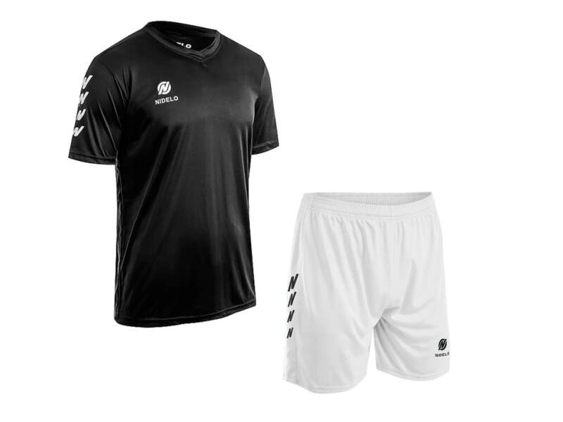 Hráčský set NIDELO Player Set Nantes černá / bílá - Velikost oblečení: 12y