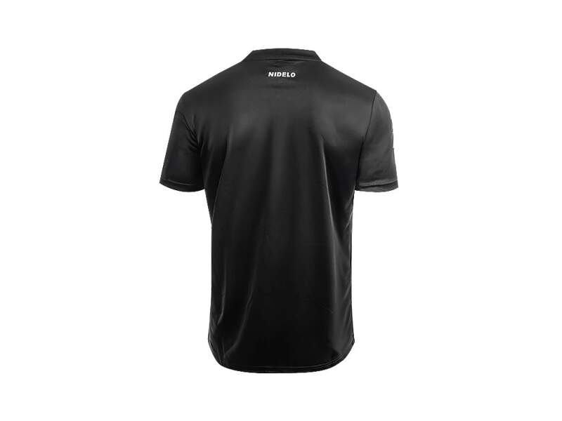 Hráčský dres NIDELO Player shirt S/S Nantes černá - Velikost oblečení: 6y