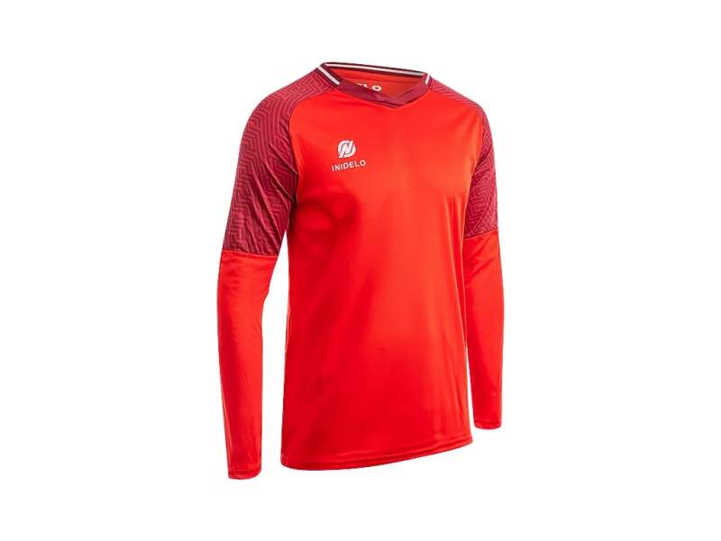 Hráčský dres NIDELO Player shirt L/S Nantes červená - Velikost oblečení: 10y