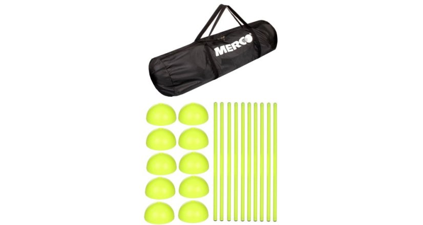 Neon Dribbling 80 sada 10 slalomových tyčí