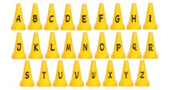 Alphabet Set kužely s písmeny