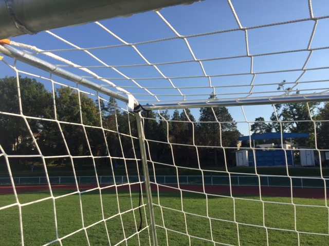 Přenosná  hliníková branka 7,32 x 2,44m se sítí