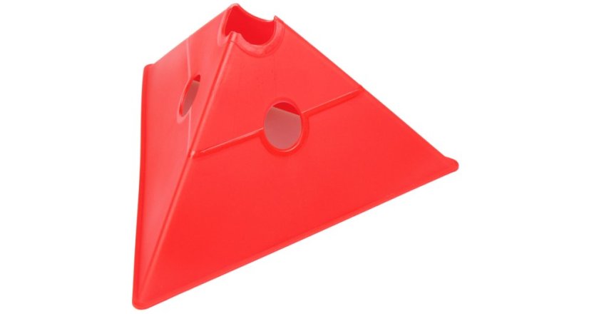 Tri Corners víceúčelové mety -  více barevných variant - Barva: Červená