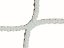 Fotbalová branková síť PES 4 mm, bílá, rozměr branky 7,32 × 2,44 m