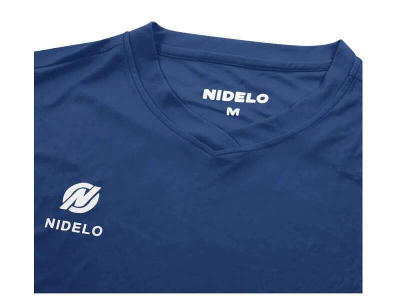 Hráčský dres NIDELO Player shirt S/S Nantes tmavě modrá - Velikost oblečení: 14y