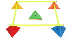 Tri Corners víceúčelové mety -  více barevných variant