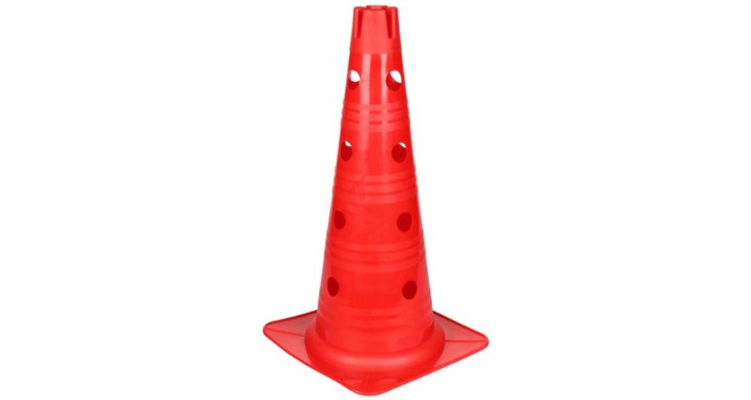 Vario kužel s otvory  46 cm - více barevných variant - Barva: Červená