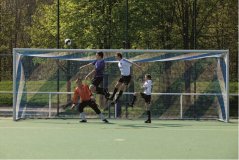 Fotbalová branková síť PP 3 mm, 2 barevná, hloubka 2,0 x 2,0 m, rozměr branky 7,32 × 2,44 m