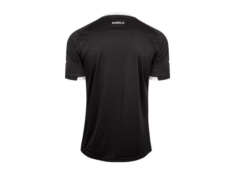Hráčský dres NIDELO Player shirt S/S Brest černá - Velikost oblečení: S