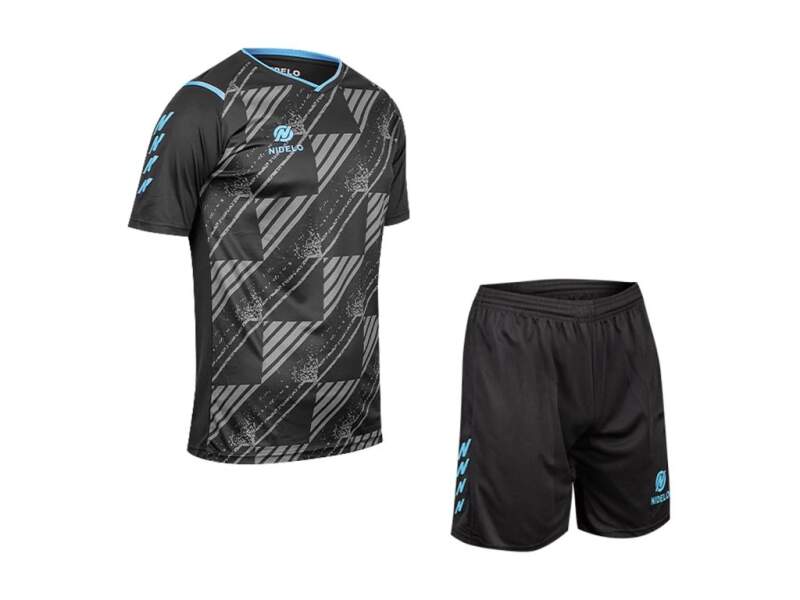Hráčský set NIDELO Player Set Begard černá - Velikost oblečení: 2XL