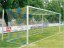Fotbalová branková síť PP 3,5 mm, plástvová oka, šachovnice, hloubka 2,0 x 2,0 m, rozměr branky 7,32 × 2,44 m - Barva sítě: bílá/modrá