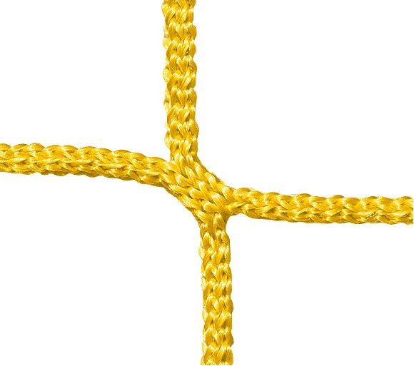 Fotbalová branková síť Junior PP 4 mm, hloubka 0,8 x 1,5 m - Barva sítě: žlutá
